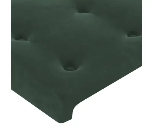 Galvgalis Ar Malām, Tumši Zaļš Samts, 83X16X118/128 Cm  Vidaxl