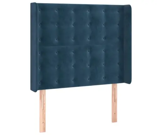 Galvgalis Ar Malām, Tumši Zils Samts, 93X16X118/128 Cm Vidaxl