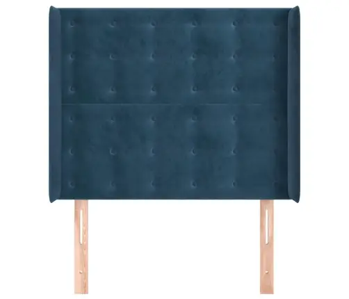 Galvgalis Ar Malām, Tumši Zils Samts, 93X16X118/128 Cm Vidaxl