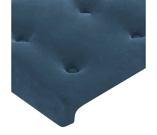 Voodipeats Servadega, Tumesinine, 103X16X118/128 cm Samet