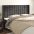 Voodipeats Servadega, Tumehall, 203X16X118/128 cm Samet
