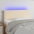 Gultas Galvgalis Ar Led, 80X5X78/88 Cm, Krēmkrāsas Audums Vidaxl