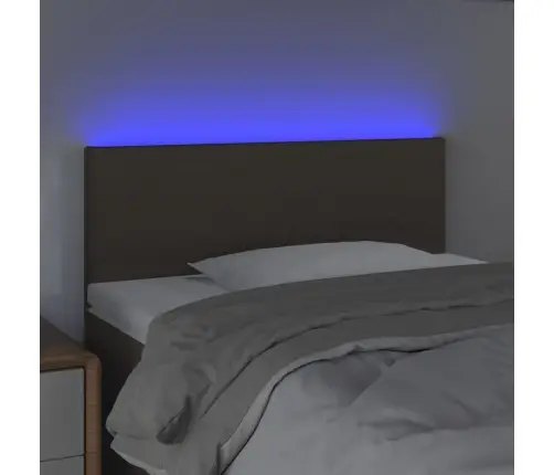 Galvūgalis Su Led, Taupe Spalvos, 90X5X78/88cm Audinys
