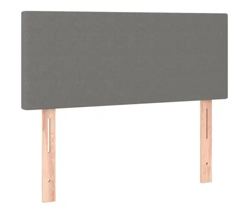 Gultas Galvgalis Ar Led, 100X5X78/88 Cm, Tumši Pelēks Audums Vidaxl