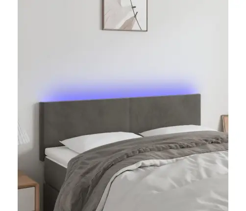 Led-Voodipeats, Tumehall, 144X5X78/88 cm Samet