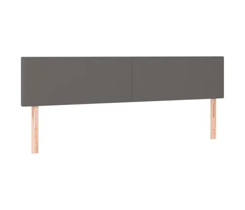 Gultas Galvgalis Ar Led, 160X5X78/88 Cm, Pelēka Mākslīgā Āda Vidaxl Gultas Galvgalis Ar Led, 160X5X78/88 Cm, Pelēka Mākslīgā Āda Vidaxl