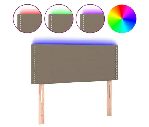 Led-Voodipeats, Pruunikashall, 90X5X78/88 cm Kangas