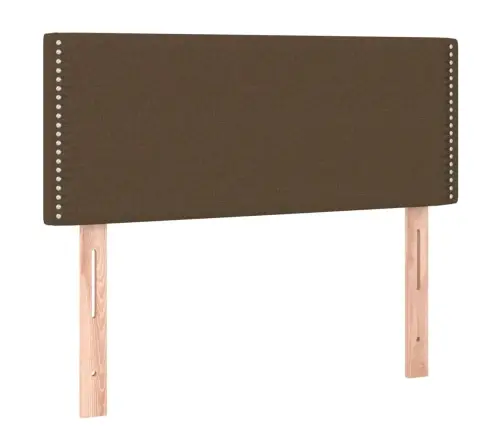 Gultas Galvgalis Ar Led, 100X5X78/88 Cm, Tumši Brūns Audums Vidaxl