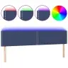 Gultas Galvgalis Ar Led, 200X5X78/88 Cm, Zils Audums Vidaxl Gultas Galvgalis Ar Led, 200X5X78/88 Cm, Zils Audums Vidaxl