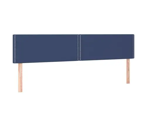Gultas Galvgalis Ar Led, 200X5X78/88 Cm, Zils Audums Vidaxl Gultas Galvgalis Ar Led, 200X5X78/88 Cm, Zils Audums Vidaxl
