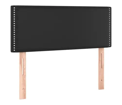 Gultas Galvgalis Ar Led, 90X5X78/88 Cm, Melna Mākslīgā Āda Vidaxl