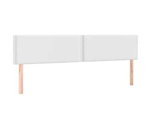 Gultas Galvgalis Ar Led, 160X5X78/88 Cm, Balta Mākslīgā Āda Vidaxl Gultas Galvgalis Ar Led, 160X5X78/88 Cm, Balta Mākslīgā Āda Vidaxl