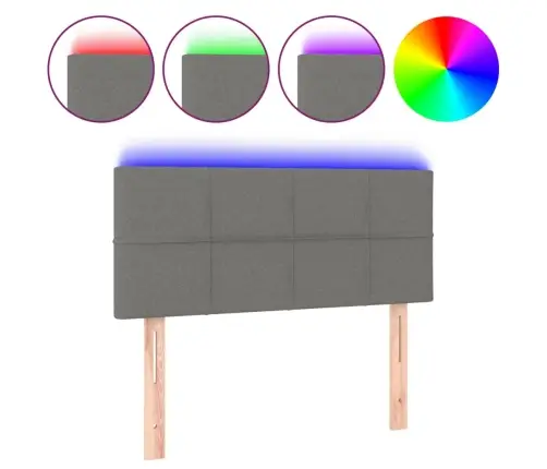 Led-Voodipeats, Tumehall, 90X5X78/88 cm Kangas