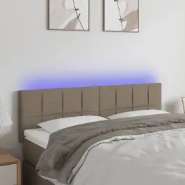 Led-Voodipeats, Pruunikashall, 144X5X78/88 cm Kangas