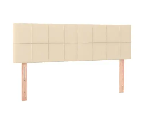 Gultas Galvgalis Ar Led, 144X5X78/88 Cm, Krēmkrāsas Audums Vidaxl Gultas Galvgalis Ar Led, 144X5X78/88 Cm, Krēmkrāsas Audums Vidaxl