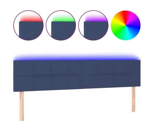 Led-Voodipeats, Sinine, 200X5X78/88 cm Kangas Led-Voodipeats, Sinine, 200X5X78/88 cm Kangas