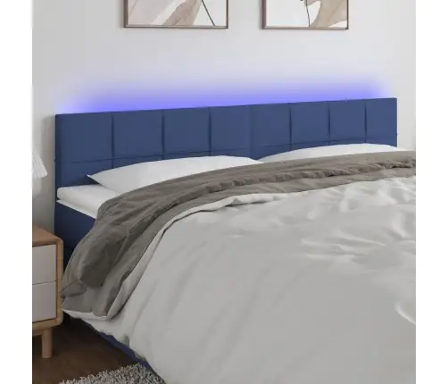 Led-Voodipeats, Sinine, 200X5X78/88 cm Kangas Led-Voodipeats, Sinine, 200X5X78/88 cm Kangas
