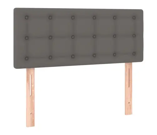Gultas Galvgalis Ar Led, 90X5X78/88 Cm, Pelēka Mākslīgā Āda Vidaxl Gultas Galvgalis Ar Led, 90X5X78/88 Cm, Pelēka Mākslīgā Āda Vidaxl