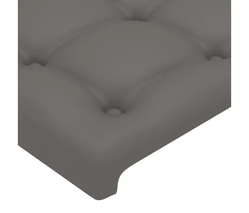 Gultas Galvgalis Ar Led, 90X5X78/88 Cm, Pelēka Mākslīgā Āda Vidaxl Gultas Galvgalis Ar Led, 90X5X78/88 Cm, Pelēka Mākslīgā Āda Vidaxl