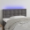 Gultas Galvgalis Ar Led, 90X5X78/88 Cm, Pelēka Mākslīgā Āda Vidaxl