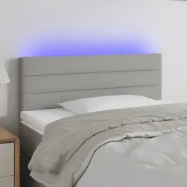 Galvūgalis Su Led, Šviesiai Pilkas, 80X5X78/88cm Audinys