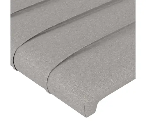 Gultas Galvgalis Ar Led, 180X5X78/88 Cm, Gaiši Pelēks Audums Vidaxl Gultas Galvgalis Ar Led, 180X5X78/88 Cm, Gaiši Pelēks Audums Vidaxl