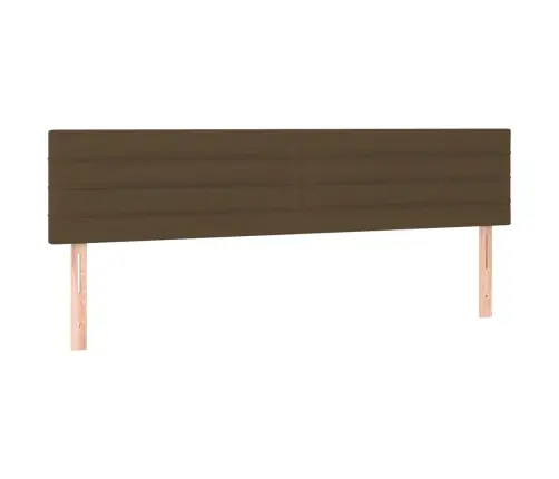 Led-Voodipeats, Tumepruun, 180X5X78/88 cm Kangas