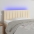 Gultas Galvgalis Ar Led, 80X5X78/88 Cm, Krēmkrāsas Audums Vidaxl