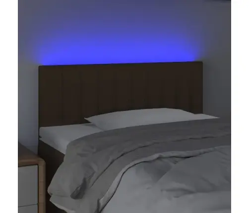 Led-Voodipeats, Tumepruun, 90X5X78/88 cm Kangas Led-Voodipeats, Tumepruun, 90X5X78/88 cm Kangas