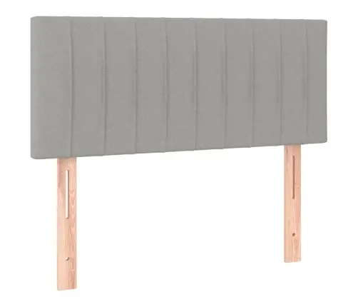 Galvūgalis Su Led, Šviesiai Pilkas, 100X5X78/88cm Audinys