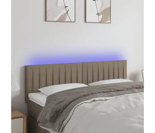 Led-Voodipeats, Pruunikashall, 144X5X78/88 cm Kangas