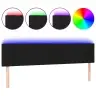 Gultas Galvgalis Ar Led, 160X5X78/88 Cm, Melns Audums Vidaxl Gultas Galvgalis Ar Led, 160X5X78/88 Cm, Melns Audums Vidaxl