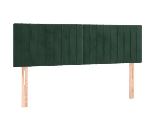 Gultas Galvgalis Ar Led, 144X5X78/88 Cm, Tumši Zaļš Samts Vidaxl Gultas Galvgalis Ar Led, 144X5X78/88 Cm, Tumši Zaļš Samts Vidaxl