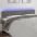 Gultas Galvgalis Ar Led, 160X5X78/88 Cm, Gaiši Pelēks Samts Vidaxl