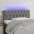 Gultas Galvgalis Ar Led, 90X7X78/88 Cm, Tumši Pelēks Audums Vidaxl