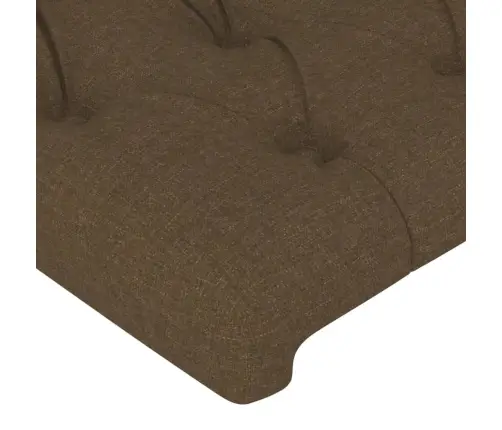 Gultas Galvgalis Ar Led, 100X7X78/88 Cm, Tumši Brūns Audums Vidaxl Gultas Galvgalis Ar Led, 100X7X78/88 Cm, Tumši Brūns Audums Vidaxl