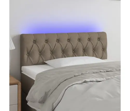 Galvūgalis Su Led, Taupe Spalvos, 100X7X78/88cm Audinys Galvūgalis Su Led, Taupe Spalvos, 100X7X78/88cm Audinys