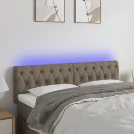Led-Voodipeats, Pruunikashall, 144X7X78/88 cm Kangas