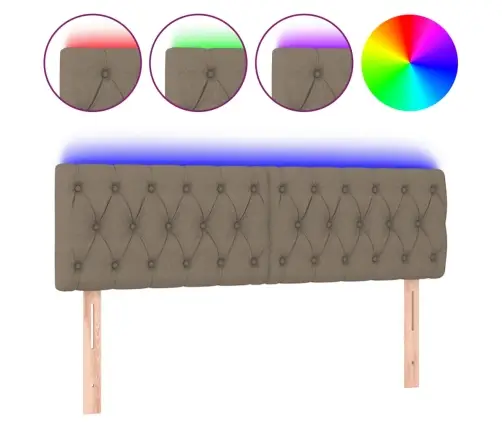 Led-Voodipeats, Pruunikashall, 160X7X78/88 cm Kangas