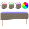 Led-Voodipeats, Pruunikashall, 180X7X78/88 cm Kangas