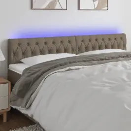 Led-Voodipeats, Pruunikashall, 180X7X78/88 cm Kangas