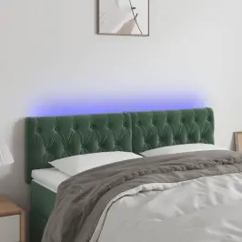 Led-Voodipeats, Tumeroheline, 160X7X78/88 cm Samet