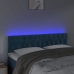 Gultas Galvgalis Ar Led, 160X7X78/88 Cm, Tumši Zils Samts Vidaxl