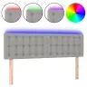 Gultas Galvgalis Ar Led, 144X5X78/88 Cm, Gaiši Pelēks Audums Vidaxl Gultas Galvgalis Ar Led, 144X5X78/88 Cm, Gaiši Pelēks Audums Vidaxl
