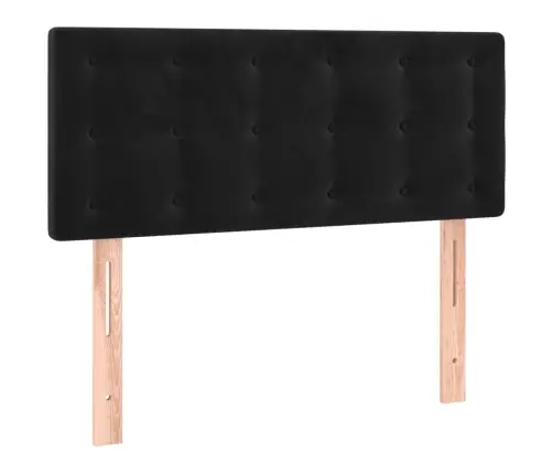 Led-Voodipeats, Must, 80X5X78/88 cm Samet