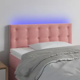 Led-Voodipeats, Roosa, 90X5X78/88 cm Samet