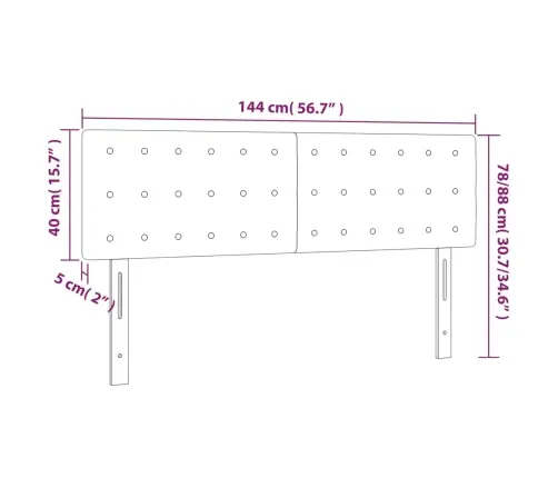 Gultas Galvgalis Ar Led, 144X5X78/88 Cm, Tumši Zaļš Samts Vidaxl Gultas Galvgalis Ar Led, 144X5X78/88 Cm, Tumši Zaļš Samts Vidaxl