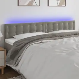 Led-Voodipeats, Helehall, 160X5X78/88 cm Samet