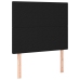 Gultas Galvgalis Ar Led, 80X5X118/128 Cm, Melns Audums Vidaxl