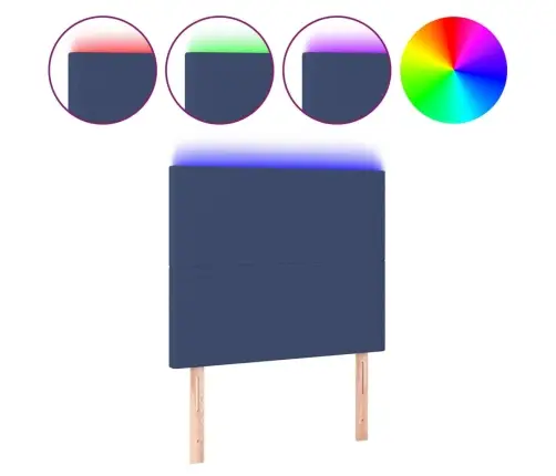 Led-Voodipeats, Sinine, 80X5X118/128 cm Kangas